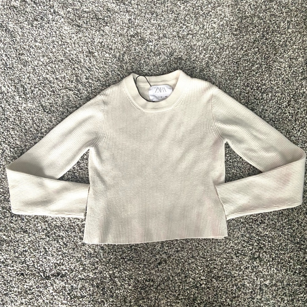 Zara Kids Ribbed Knit Sweater